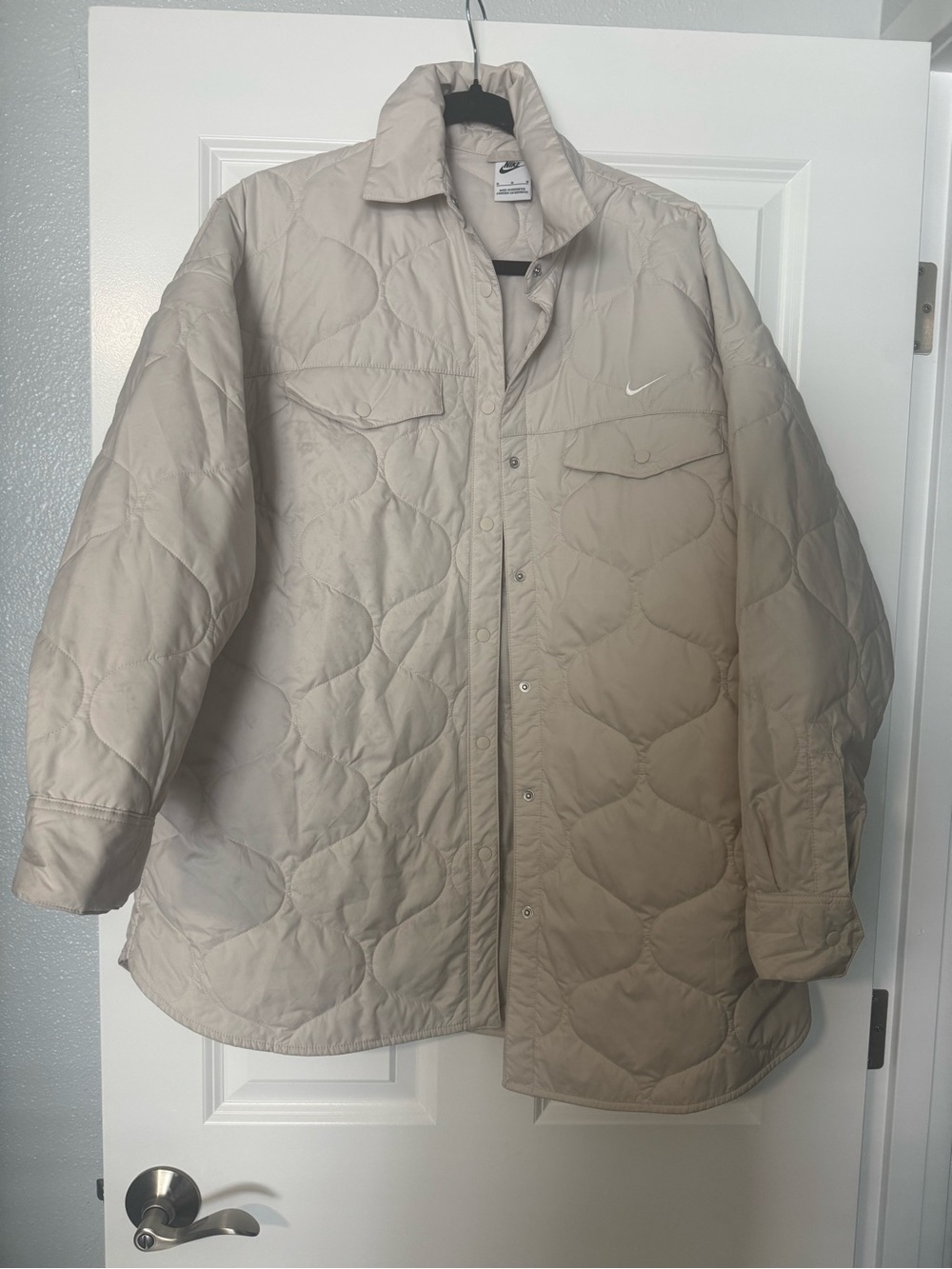 Nike Men's Quilted Overshirt - Light Beige